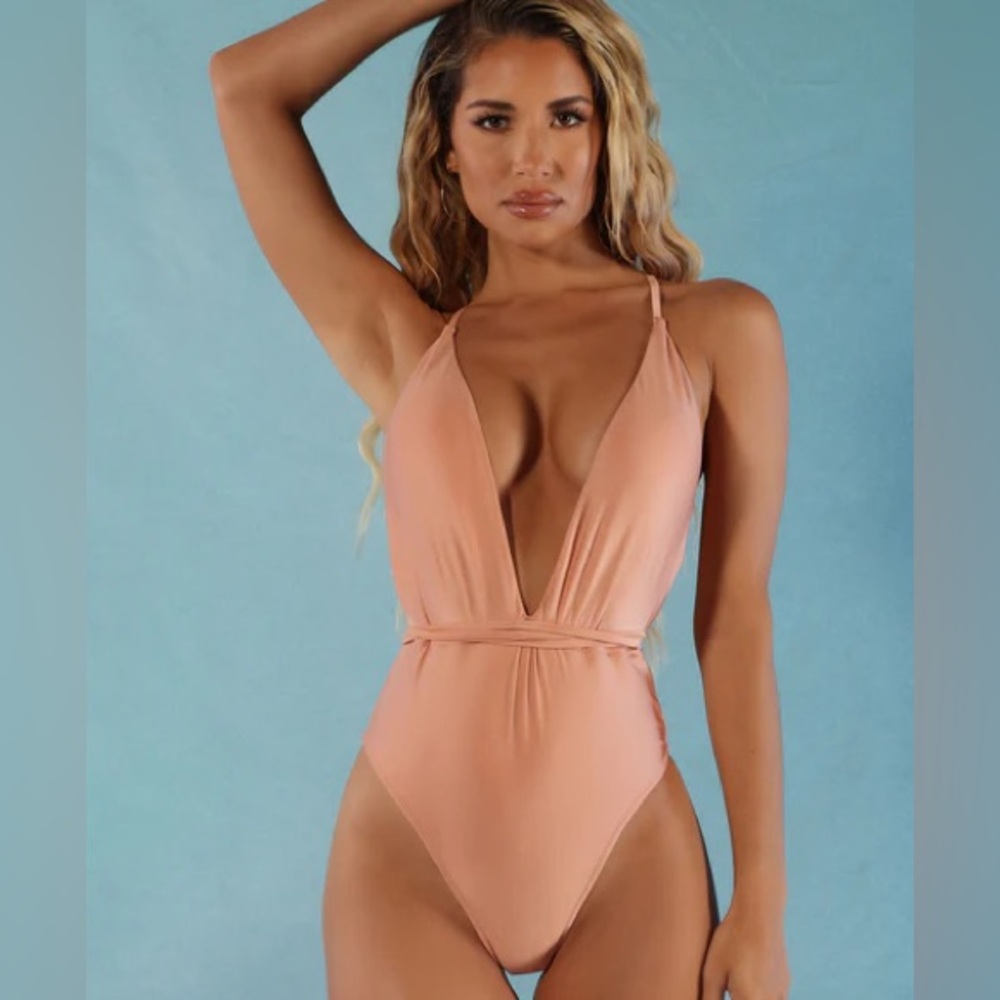 Pina Colada Summer One Piece Swimsuit - Blush